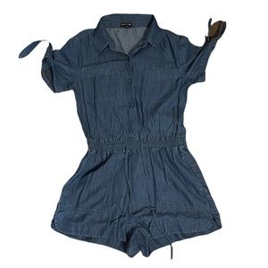 Denim romper